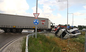 &bdquo;Iveco&ldquo; i DAF avarija Panevėžio rajone