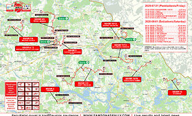 &bdquo;Samsonas Rally Roki&scaron;kis 2020&ldquo; greičio ruožų žemėlapiai