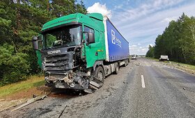 Panevėžio rajone susidūrė &bdquo;Scania&ldquo; ir &bdquo;Toyota&ldquo;