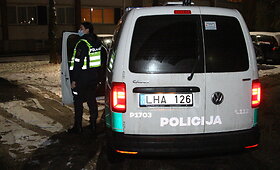 Panevėžyje girtas vairuotojas ėmė prie&scaron;intis policijos pareigūnams