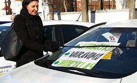 &Scaron;iaulių vairavimo mokyklų protestas