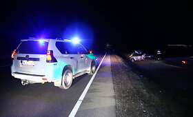 Prie Panevėžio apvirto BMW