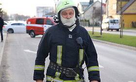 Panevėžyje degė gyvenamasis namas