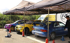Mini ralis Plungėje ir Rietave. Serviso zona