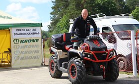 Ernestas Mila&scaron;evičius ir jo keturračiai Europos autokroso čempionato etape Vilkyčiuose