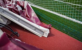 Audros apgadintas Panevėžio futbolo maniežas