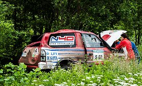&bdquo;Toyota Land Cruiser&ldquo; avarija &bdquo;4x4 Perimetras&ldquo; varžybose