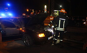 Panevėžyje užsidegė &bdquo;Volkswagen Bora&ldquo;