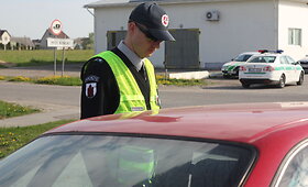 Panevėžio policijos surengtas vairuotojų blaivumo patikrinimas