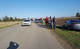 Panevėžio rajone susidūrė &bdquo;Opel&ldquo; ir &bdquo;Honda&ldquo;