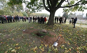 Galinos Dauguvietytės urna su palaikais liks po klevu senelių ir tėvų sodyboje