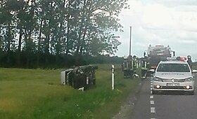 Prie &Scaron;iaulių kaktomu&scaron;oje žuvo &bdquo;Golf&ldquo; vairuotojas, trys sužeisti