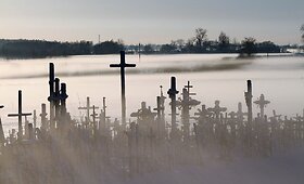 Žiemos grožis Kryžių kalne