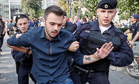 Protestai Rusijoje rinkimų dieną