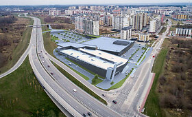Pavilnionių g. 55 planuojamas prekybos centras
