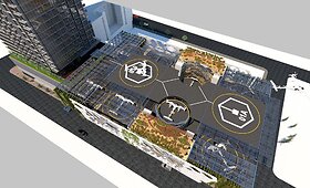 Architektų pasiūlymai &bdquo;Uberio&ldquo; skraidančių taksi uostui