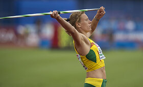 Austra Skujytė ieties metimo rungtyje