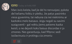 &bdquo;Discord&ldquo; pletkai