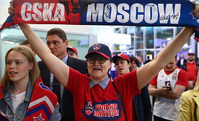 Eurolygos čempionė Maskvos CSKA komanda sutikta Rusijos sostinėje