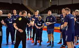 Alytuje Lietuvos rankininkai rengiasi svarbiai akistatai
