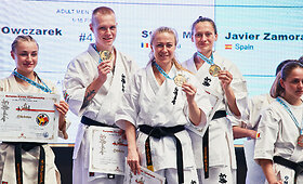 Lietuvos kioku&scaron;in karatė meistrų pasirodymas Europos čempionato kata rungtyje