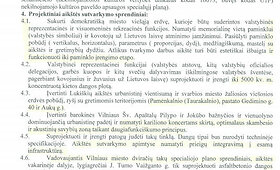 Luki&scaron;kių aik&scaron;tės tvarkymo konkurso keliami reikalavimai