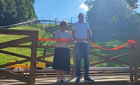 Bir&scaron;tone atidaryta ilgiausia ir ekstremaliausia vasaros rogučių trasa Lietuvoje