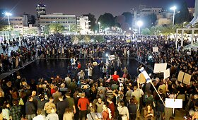 Tel Avive kilo protestas prie&scaron; korupciją vyriausybėje