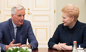 Prezidentė Dalia Grybauskaitė susitiko su Europos Sąjungos &bdquo;Brexit&ldquo; derybininku Micheliu Barnier