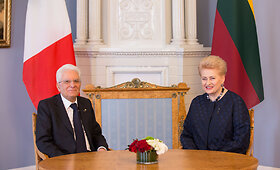 LR prezidentė susitiko su Italijos prezidentu Sergio Mattarella