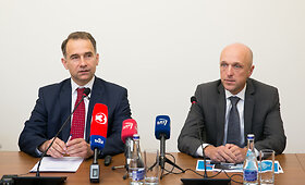 Spaudos konferencija apie galimus pažeidimus Registrų centre