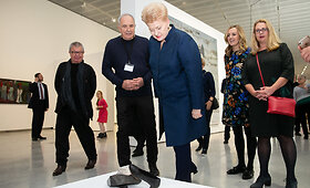 Prezidentė Dalia Grybauskaitė apsilankė atidarymo belaukiančiame modernaus meno centre MO