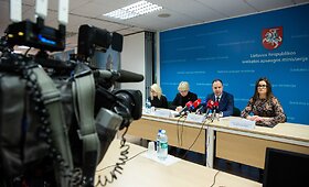 Spaudos konferencija Sveikatos apsaugos ministerijoje