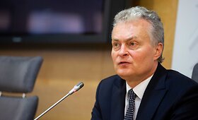 Gitano Nausėdos spaudos konferencija Seime