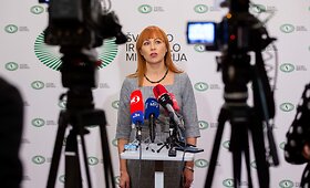 A.Navicko ir J.Petrauskienės komentarai per derybų pertrauką