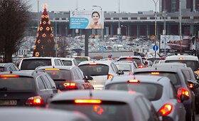 Prie&scaron;&scaron;ventinės automobilių spūstys Vilniuje