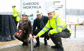 Vilniuje pradėtos naujos mokyklos statybos