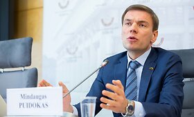 Mindaugo Puidoko spaudos konferencija