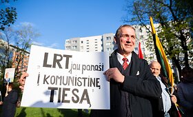 Arvydo Juozaičio judėjimo &bdquo;Lietuva yra čia&ldquo; akcija &bdquo;Už laisvuosius debatus&ldquo;