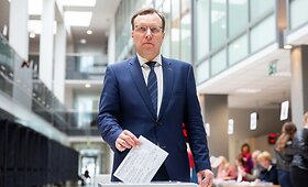 Naglis Puteikis balsavo Prezidento rinkimuose