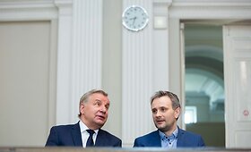 &bdquo;MG Baltic&ldquo; bylos nagrinėjime liudyti atvyko Rimantas Sinkevičius ir Egidijus Skrodenis