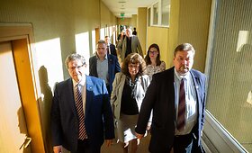 Seimo Valstiečių frakcijos nariai po posėdžio