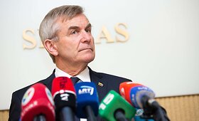 Seimo pirmininko V.Pranckiečio spaudos konferencija politinei situacijai aptarti