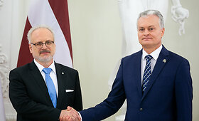 Lietuvos ir Latvijos prezidentų susitikimas LR Prezidentūroje