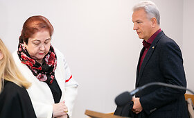 Teisme buvusio Santaros klinikų vadovo K.Strupo teisiamasis posėdis