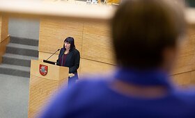 Seimo vakariniame posedyje profesinių sąjungų atstovų pasisakymai