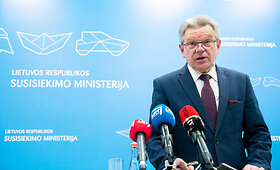 Susisiekimo ministras J. Narkevičius pristatė geležinkelio elektrifikavimo projekto vidaus audito pirmines i&scaron;vadas