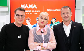 15min studijoje &ndash; M.A.M.A raudono kilimo vedėjai ir VIP naujienos
