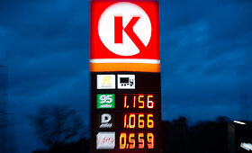 Degalų kainos &bdquo;Circle K&ldquo; degalinėje Vilniaus Savanorių prospekte