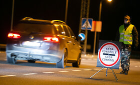 Policijos kontrolės postas Nemenčinės plente